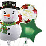 Merry Christmas Snowman Balloons