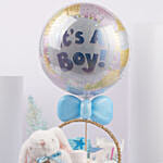 Welcome Baby Boy Gift Basket