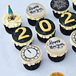 Happy New Year Cup Cakes 12 Pcs