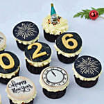Happy New Year Cup Cakes 12 Pcs