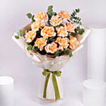 Sweet Peach Rose Bouquet