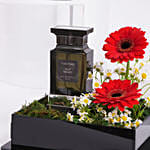 عطر عود توم فورد رجالي مع ورد احمر