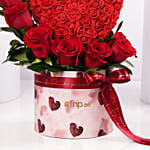 Valentine Red Rose Heart