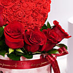 Valentine Red Rose Heart