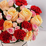 Mixed Floral Valentine Vase