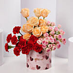 Mixed Flowers Valentine Gift Box