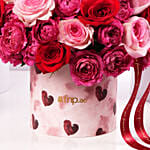 Mixed Roses Valentine Keepsake Arrangement