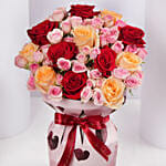 Mixed Rose Valentine Floral Box