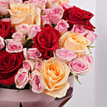 Mixed Rose Valentine Floral Box