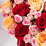 Mixed Rose Valentine Floral Box