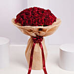 Valentine Grand 50 Red Roses Bouquet