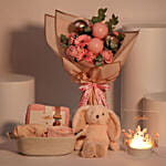 Elli Junior Luxury New Born Gift BasketPink