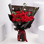 Valentine 18 Red Roses Bouquet
