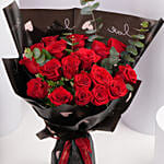 Valentine 18 Red Roses Bouquet