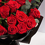 Valentine 18 Red Roses Bouquet