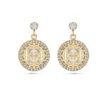 Cerruti 1881 MOP Gold Plated Pendant and Earring Set For Her