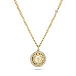Cerruti 1881 MOP Gold Plated Pendant and Earring Set For Her