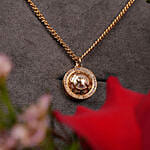 Cerruti 1881 MOP Gold Plated Pendant and Earring Set For Her