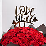 35 Red Roses Romantic Valentine Bouquet