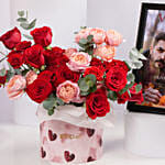 Personalised Vogue Photo Frame With Roses