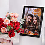 Personalised Vogue Photo Frame With Roses