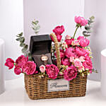 Titan Watch with Romantic Blooms Valentine Gift for Her