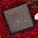 Cerruti 1881 Butterfly Pearl Bracelet with Luxury Rose Heart Box