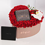 Cerruti 1881 Butterfly Pearl Bracelet with Luxury Rose Heart Box