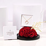 Caroline Svedbom 18k Gold plated Baguette Heart Necklace