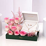 Police Gold Plated Heart Jewelry Set Valentine Gift for Her