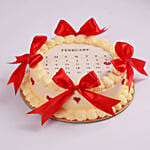 Valentine Special Calendar Cake