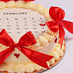 Valentine Special Calendar Cake