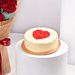 Signature Rose Bouquet With Cake