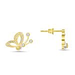 Cerutti 1881 Butterfly Gold Plated Pearl Jewlery Gift Set for Her