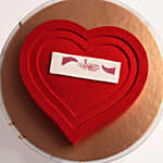 Valentine Bliss Heart Chocolate Cake