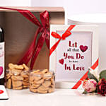 Valentine Wine And Treats Hamper