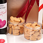 Valentine Wine And Treats Hamper