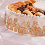 طبق هلال تمور فاخرة وحلويات