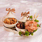 صينية ضيافة رمضان مع الورد