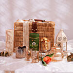 سلة هدايا رمضان مع ورد توليب