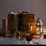 سلة هدايا رمضان مع ورد توليب