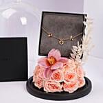 سوار فراشة مرصع بالكريستال من شيروتي 1881 للنساء