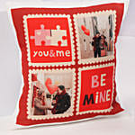 Romantic Valentine Cushion and Travel Flask Set