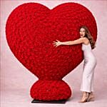 Valentines Grand Heart of 5000 Red Roses