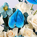 Azure Elegance Floral Box