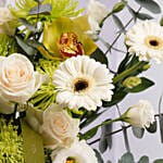 Happy Birthday Floral Box with Balloon