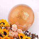 Sunshine Bloom Box with Balloon