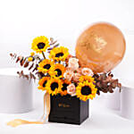Sunshine Bloom Box with Balloon