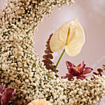 بوكيه ورد هلال رمضان مع جربيرا