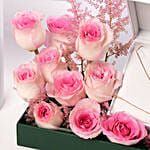 Police Gold Plated Heart Jewelry Set Gift For Her